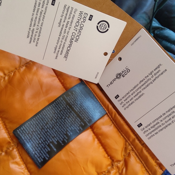 THE NORTH FACE Men's Plaid Print Thermoball Jacket NWT - XL - Picture 9 of 14